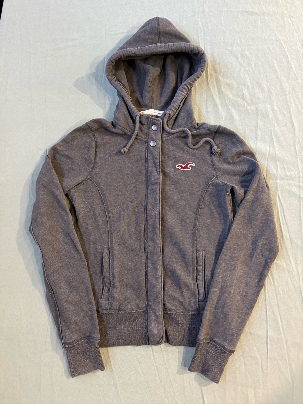 Women's Hollister Vintage Y2K Button/Zip Hoodie S